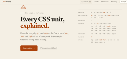CSS Units